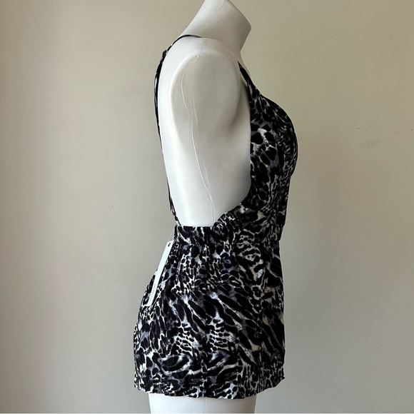 LF Millau Open Back Animal Print Romper, XS NWT - Picture 8 of 11